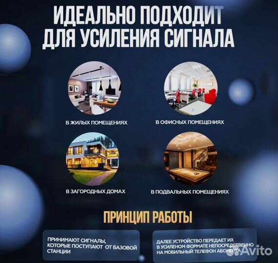 Усилитель сотовой связи и Интернета 2G, 3G, 4G