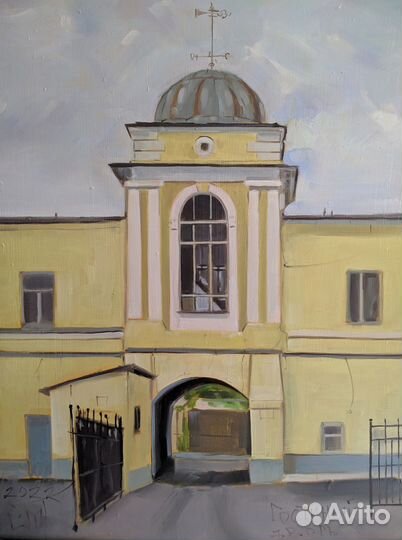 Картина маслом.Гостиный дворъ