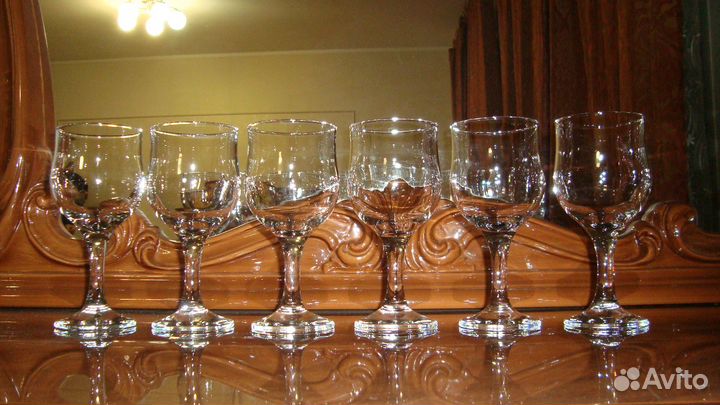 Фужеры 6 штук в коробке новые