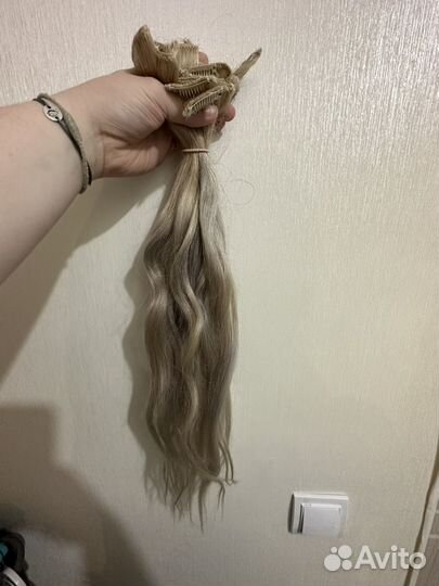 Искусственные волосы на заколках