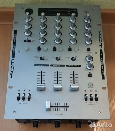 Микшерный пульт KAM KCM400 Dj Микшер Pro 3Кан+Мик