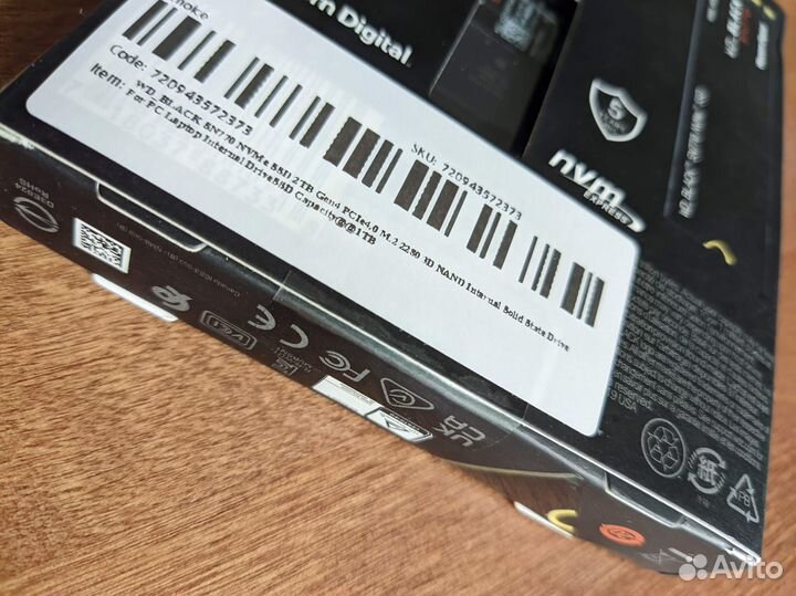 WD Black SN770 1Tb SSD (M.2 NVMe PCI-E 4.0) Новый