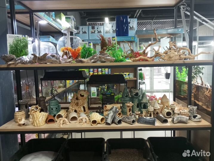 Декор для аквариума из керамики