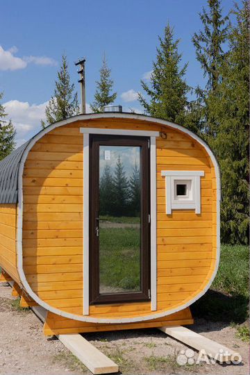 Баня бочка квадро танк овал до 6м