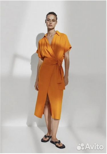 Платье Massimo Dutti, лён, S/M