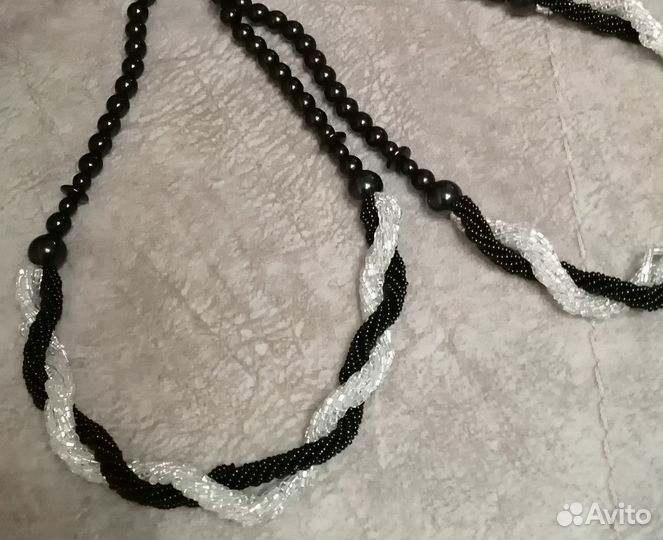 Винтаж Бусы чешское стекло СССР