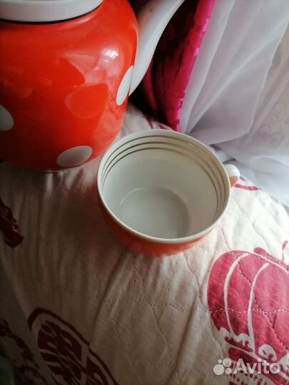 Заварочный чайник и чашка. СССР