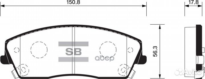 SP1507SNS GDB4140 05142555AA колодки дисков