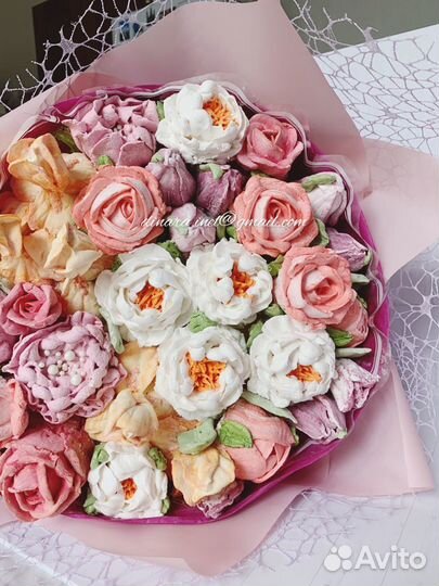 Букет из зефира, Зефирные цветы