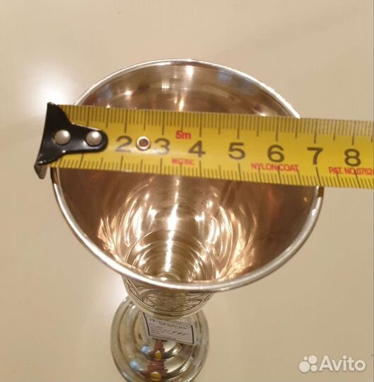 Бокалы Кубачи, серебро 875, набор