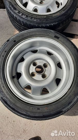 Литье диски r15 4x100 с резиной бу