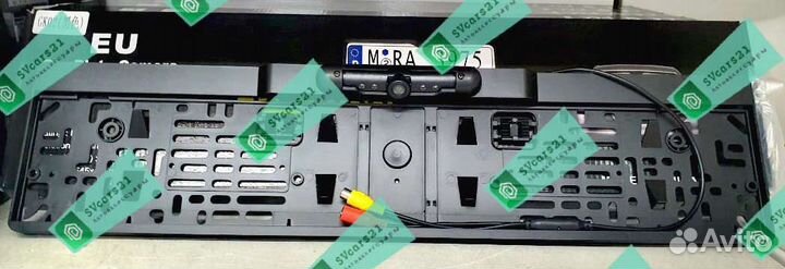 Камера заднего вида в рамке номера