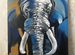 Картина «слон» на холсте 50*70 акрил