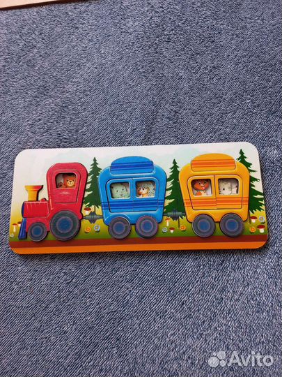 Развивающие деревянные пазлы