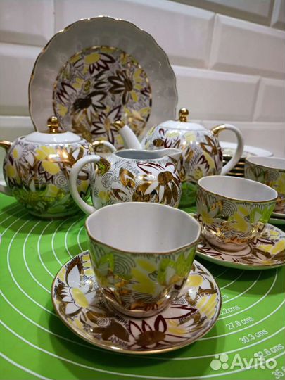 Чайный сервиз Золотая ромашка лфз