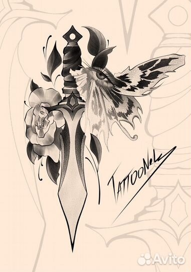 Разработка эскиза тату