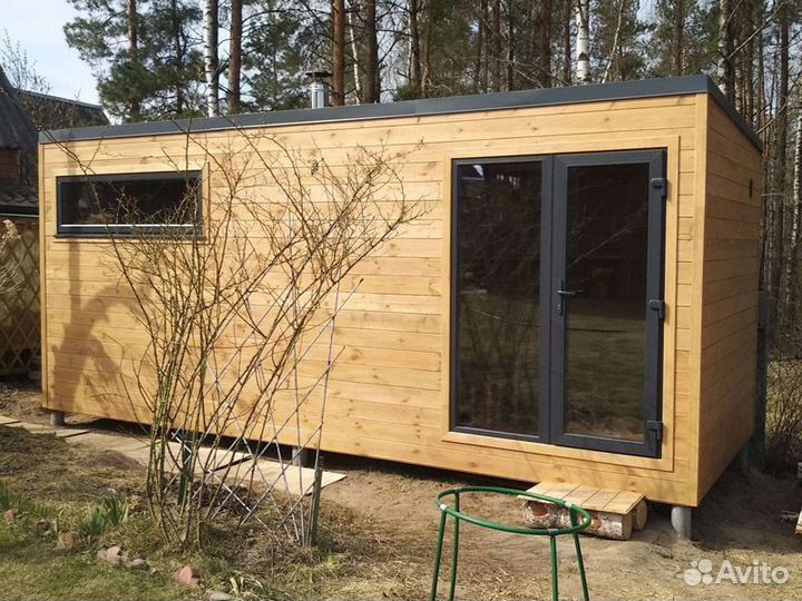 Готовая банька под ключ 4м*2.2м