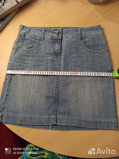 Джинсовая юбка мини