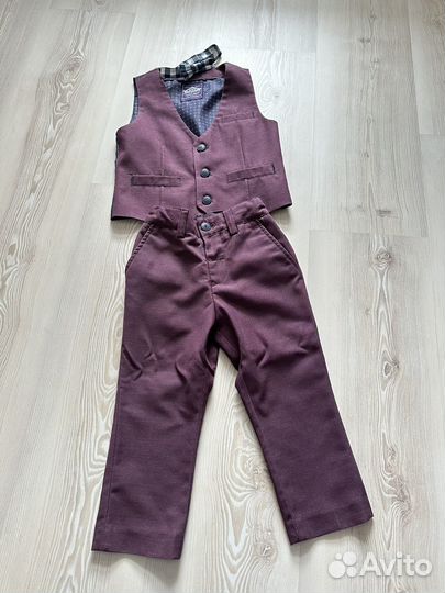 Костюм тройка с бабочкой размер 92