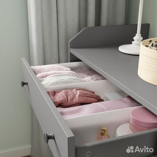 Ящик с отделениями IKEA Стук, белый 34x51x10 см