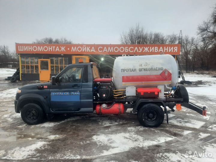 Заправка газом газгольдера