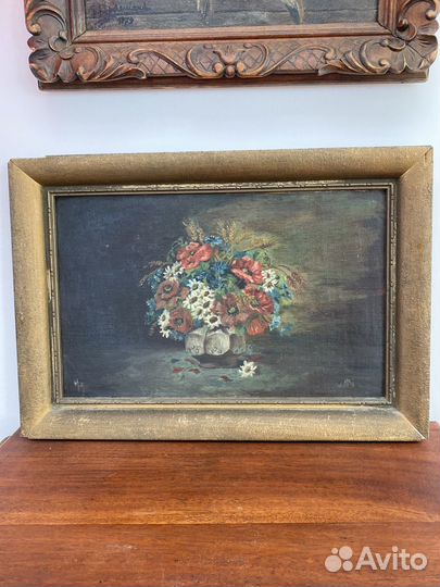 Антикварная картина Арт-Деко. 1936 г. Европа