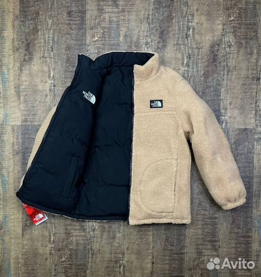 Куртка the north face барашек двусторонняя