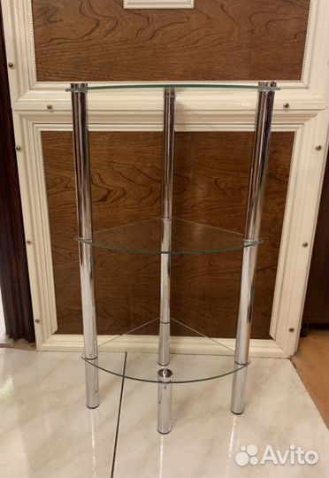 Полка этажерка 3-х яруская угловая