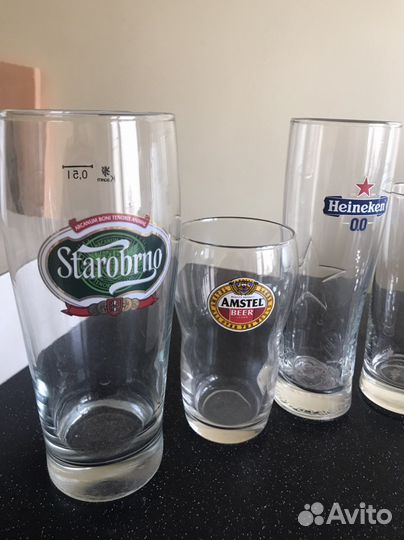 Пивные стаканы и бокалы 0.5, 0, 25