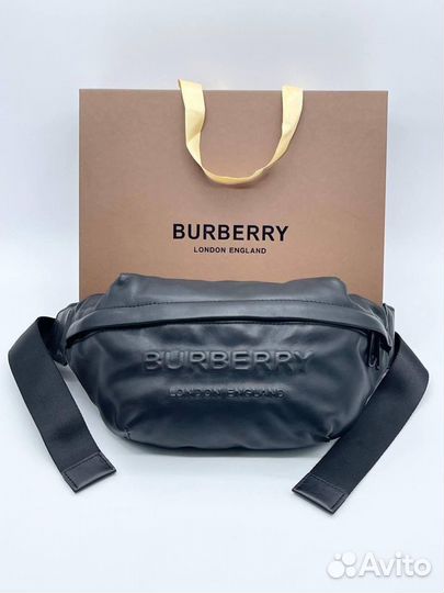 Поясная сумка Burberry натуральная кожа