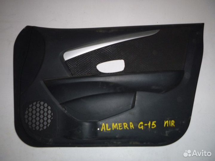 Обшивка двери передней правой nissan almera almera