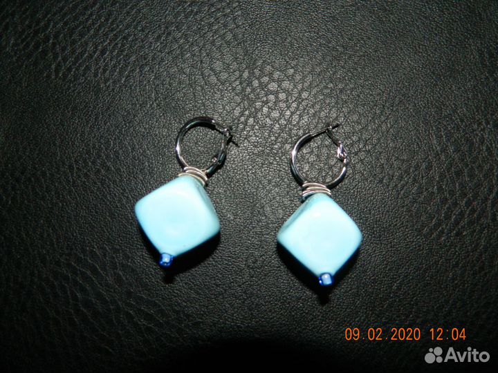 Серьги из муранского стекла