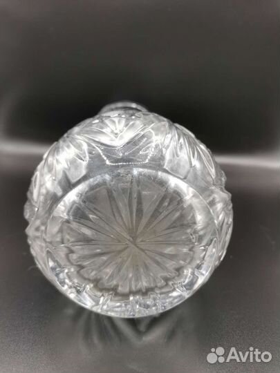 Ваза для цветов Хрусталь 25 см СССР (Ч)