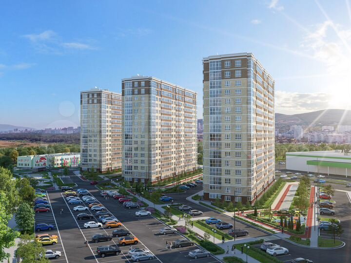 2-к. квартира, 75,4 м², 11/16 эт.