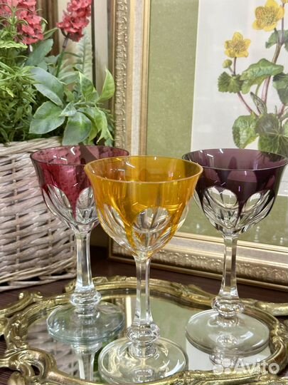 Фужеры из цветного хрусталя
