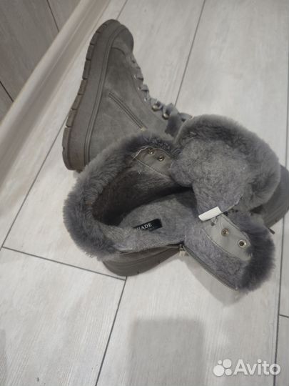 Ботинки женские зимние замша