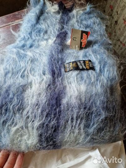 Шарф мохеровый нохар Индия. Новый