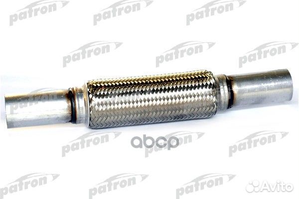 Гофра глушителя с трубой с обеих сторон 50x250