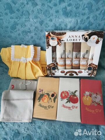 Комплекты кухонных полотенец новые