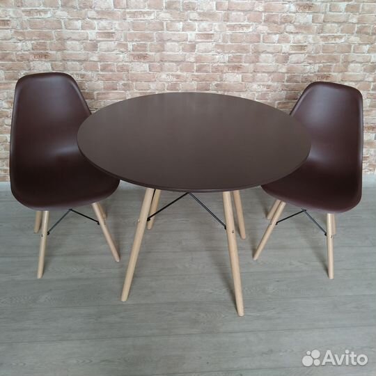 Стол LA Eames черный D100