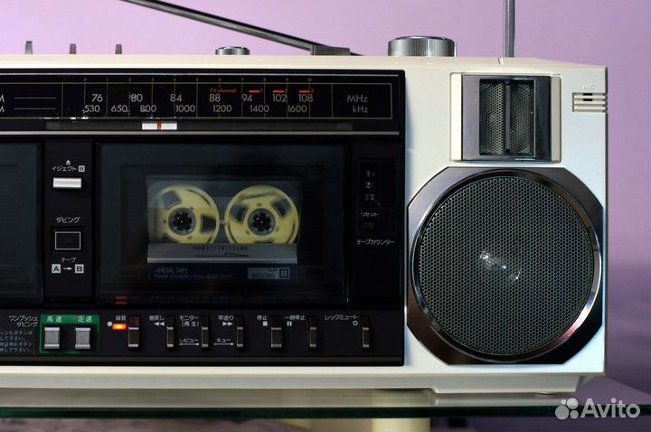 Винтажная магнитола Sanyo WMR-D25, 220V