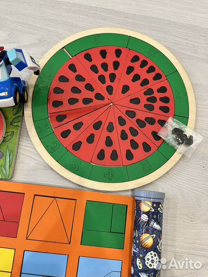 Пазл квадраты никитина поли робокар арбузик