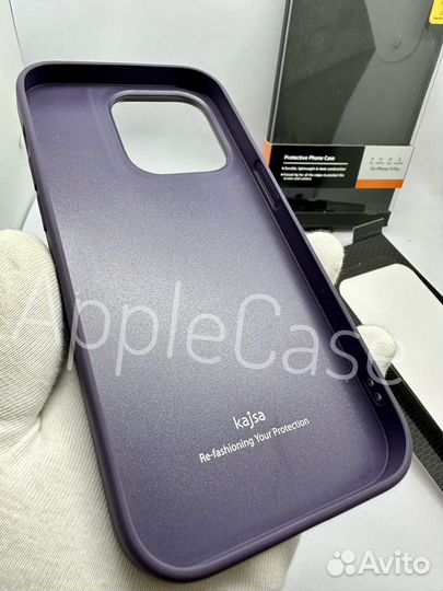 Чехол Kajsa Leather Case на iPhone 14 Pro/Pro Max