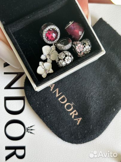 Цветочные шармы орхидея, примулы