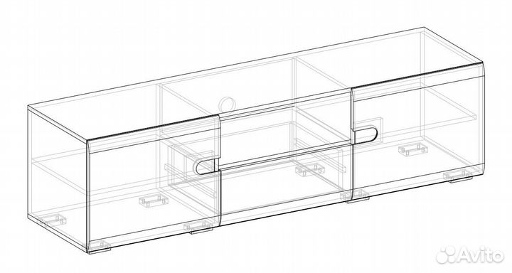 Тумба под тв белая/гостиная белый глянец