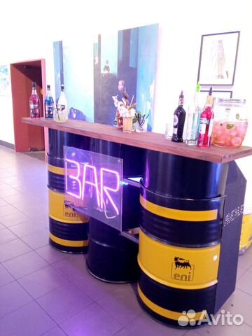 Бар из бочек аренда