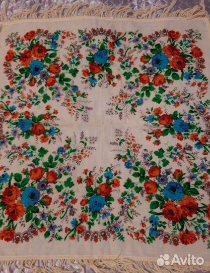Павловопосадский платок, винтаж