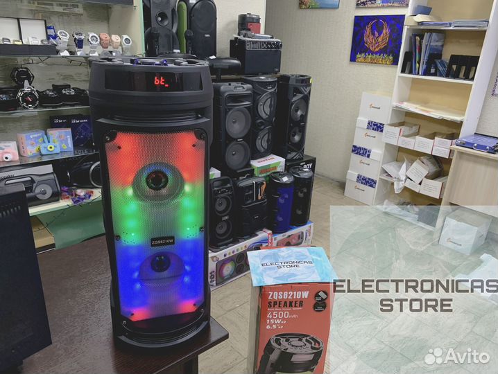 Умная Колонка Напольная ZQS-6210 с Подарком v.5