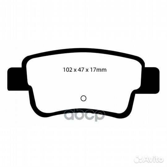 Накладки тормозные DP41599R EBC Brakes