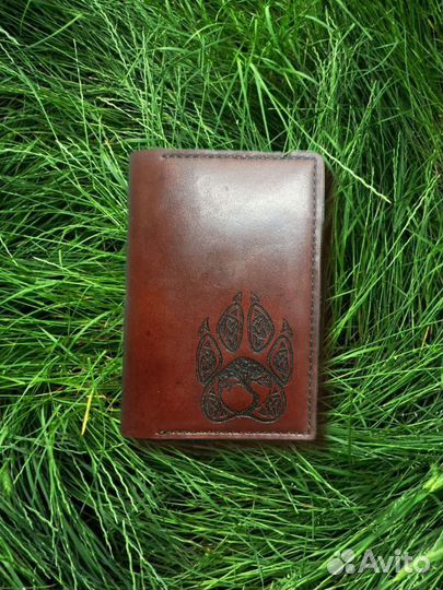 Обложка для автодокументов натуральная кожа